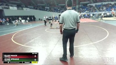 6A-120 lbs Semifinal - Ryder Sprague, West Linn vs Elliot Mauck, Westview