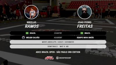 Nikolas Ramos vs Joao Pedro Freitas 2024 ADCC Sao Paolo Open