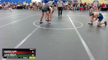 160 lbs Round 3 (8 Team) - Hunter Clark, Louisville WC vs Lukas Grillis, Highland Hornets