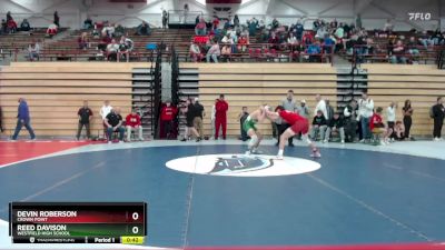 138 lbs Champ. Round 2 - Devin Roberson, Crown Point vs Reed Davison, Westfield High School