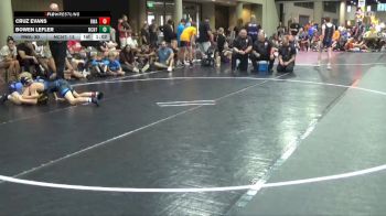 90 lbs Round 5 (6 Team) - Bowen Lefler, NC National Team Gold vs Cruz Evans, RWA
