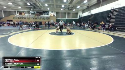 115 lbs Champ. Round 1 - Isabella Montoya, Timberline (Girls) vs Keowah Iyall, Ilwaco (Girls)