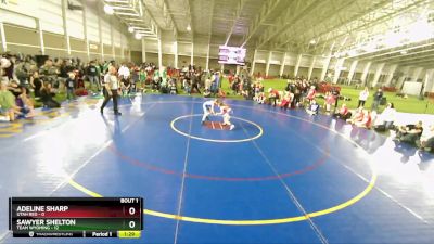 65 lbs Finals (2 Team) - Adeline Sharp, Utah Red vs Sawyer Shelton, Team Wyoming