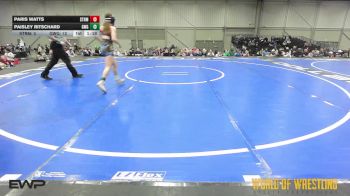 95 lbs Semifinal - Paris Watts, Storm 7-12 vs Paisley Ritschard, Girls With Grit 7-12
