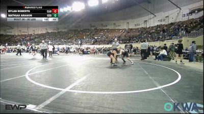 90 lbs Consi Of 16 #2 - Dylan Roberts, Claremore Wrestling Club vs Mathias Aragon, Verdigris Youth Wrestling