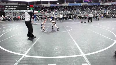 58 lbs Consi Of 16 #1 - Caulder Schultz, Team Tulsa WC vs Rylan Packer, Ciwc Team Intensity
