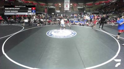 175 lbs Kris Mittelstadt, SAWA - Sacramento Area Wrestling Association vs Elijah Sudaria, MDWA - Mount Diablo Wrestling Association