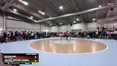 165 lbs Champ. Round 1 - Vincent Sanchez-Vasquez, Pueblo County vs Holden Irby, Fort Collins