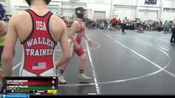 88 lbs Finals (2 Team) - Levi Ikenberry, All American vs Landon Miller, Jacket WC