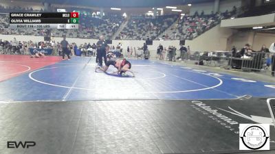 105 lbs Consi Of 16 #2 - Grace Crawley, McLoud vs OLIVIA WILLIAMS, MARLOW OUTLAWS JH