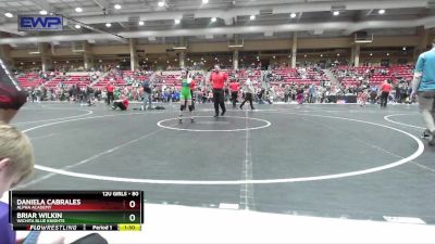 80 lbs Cons. Round 1 - Daniela Cabrales, Alpha Academy vs Briar Wilkin, Wichita Blue Knights