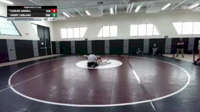 105 lbs Quarterfinal - Avery Leblanc, Powell vs Carlee Angell, Star Valley