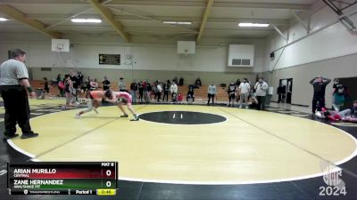 103 lbs Cons. Round 4 - Zane Hernandez, AWA/Snake Pit vs Arian Murillo, Central