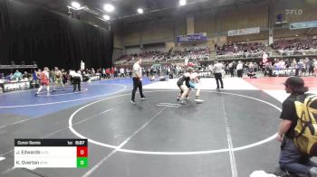 123 lbs Consolation - Jacob Edwards, X-CLUSIVE Wrestling vs Kael Overton, Athlos Wrestling