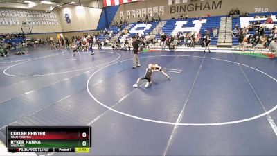 55-57 lbs Round 3 - Ryker Hanna, Westlake vs Cutler Phister, Team Prestige