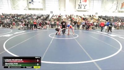 136 lbs Cons. Round 2 - Trysten Pym, Penn Yan Wrestling Club vs Logan Mcarthur, Journeymen Wrestling Club