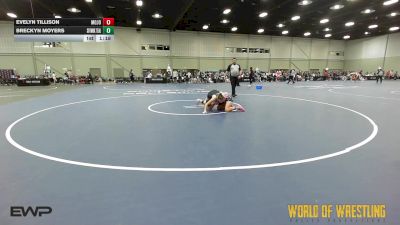 125 lbs Rr Rnd 3 - Evelyn Tillison, Mojo K-6 vs Breckyn Moyers, Sisters On The Mat OK Teal