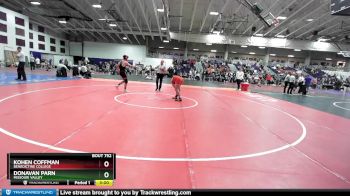 141 lbs Cons. Round 5 - Kohen Coffman, Benedictine College vs Donavan Parn, Missouri Valley
