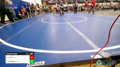 120-130 lbs Quarterfinal - Kolton Strain, Berryhill Wrestling Club vs Jace Brogdon, Raw Wrestling Club