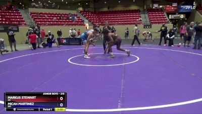 215 lbs Cons. Round 4 - Markus Stewart, OK vs Micah Martinez, NM