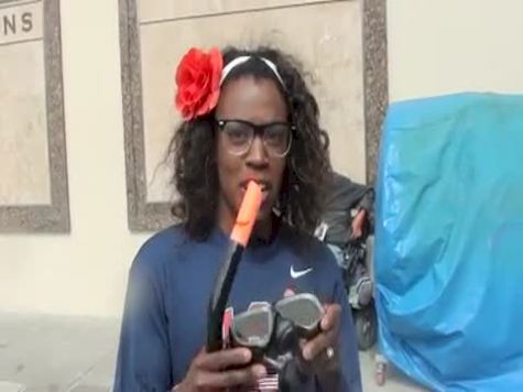 Alysia Montano hits the pool