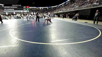 110 lbs Pigtails - Brianna Godshall, Upper Perkiomen vs Ava Desimone, Upper Merion