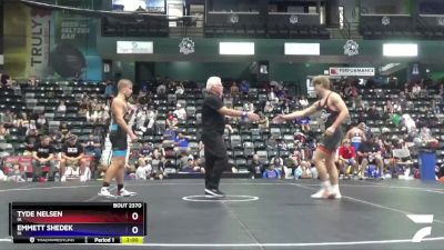 165 lbs Semifinal - Tyde Nelsen, IA vs Emmett Shedek, IA