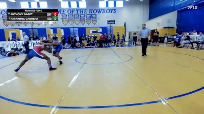 157 lbs Cons. Semi - Nathaniel Cabrera, Osceola (Kissimmee) vs Anthony Saget, Centennial