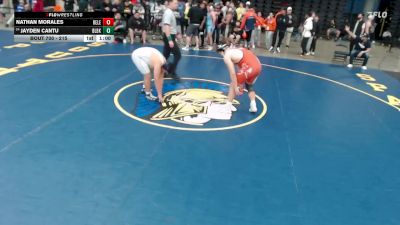 215 lbs Cons. Round 2 - Jayden Cantu, Unattached vs Nathan Morales, Unattached