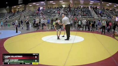 88 lbs Round 1 - Casen Villastrigo, COWA vs Cody Sodorff, Grant County Wrestling Club