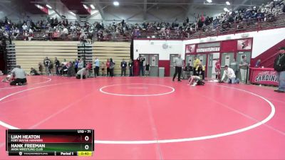 71 lbs Semifinal - Hank Freeman, Avon Wrestling Club vs Liam Heaton, Fort Wayne Hammers