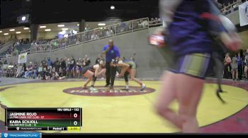 132 lbs Round 2 - Jasmine Rojo, La Pine Hawk Mat Club vs Kaira Schjoll, Culver Mat Club