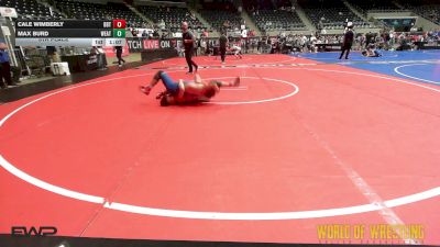 108 lbs 5th Place - Cale Wimberly, Beebe Trained Wrestling vs Max Burd, Weatherford Youth Wrestling