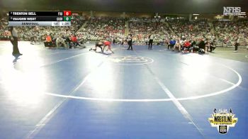 B4A-144 lbs Semifinal - Vaughn West, Cushing vs Trenton Bell, Ft. Gibson