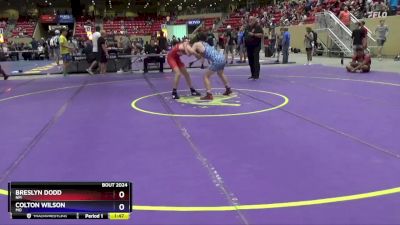 126 lbs Champ. Round 1 - Breslyn Dodd, NM vs Colton Wilson, MO