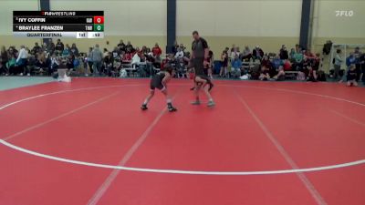 65 lbs Quarterfinal - Braylee Franzen, THWC vs Ivy Coffin, Immortal Athletics WC