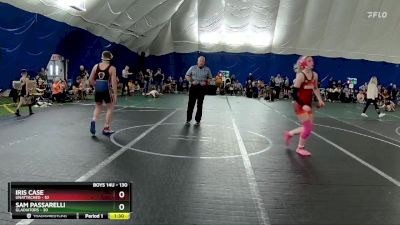 130 lbs Cons. Round 3 - Sam Passarelli, Gladiators vs Iris Case, Unattached