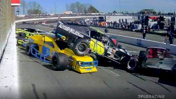 Massive Modified Pile Up On South Boston Frontstretch