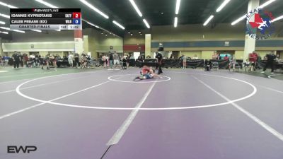 92 lbs Quarterfinal - Ioannis Kypriotakis, Katy Area Wrestling Club vs Caleb Frease (ex), Wildcat Wrestling Club