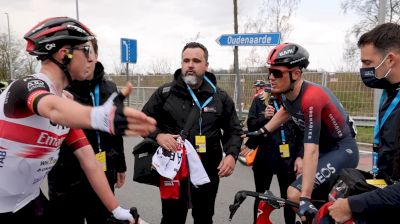 Tadej Pogačar Had Some Choice Words For Dylan Van Baarle After Their Tour Of Flanders Sprint Finish