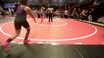 75 lbs Semifinal - Tatum Howell, Mannford Pirate Youth Wrestling vs Taiclyn Gibson, Wolfpak Wrestling