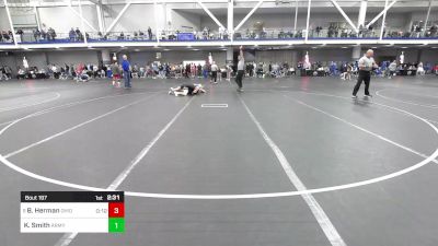 157 lbs Round Of 32 - Brock Herman, Ohio State vs Kellen Smith, Army Prep