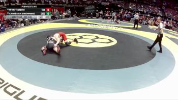 D3-132 lbs Cons. Round 1 - Christian Browning, Crooksville vs Wyatt Smith, Triad