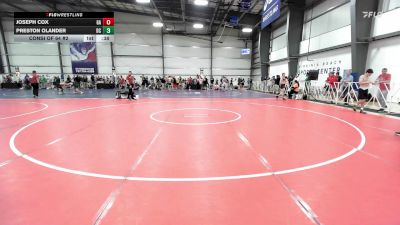 138 lbs Consi Of 64 #2 - Joseph Cox, GA vs Preston Olander, DC