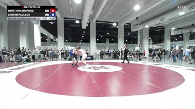 Cons. Round 2 - Jonathan Eubanks, NMU Regional Training Center vs Carter Paulson, Mustang Wrestling Club