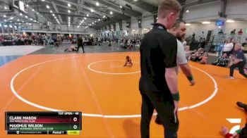 48 lbs Cons. Semi - Clark Mason, Vici Wrestling Club vs Maximus Wilson, Liberty Warriors Wrestling Club