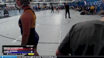 138 lbs Cons. Round 4 - Brooke Schuenemann, Wisconsin Stevens Point vs Clara Sapienza, Southeast CC