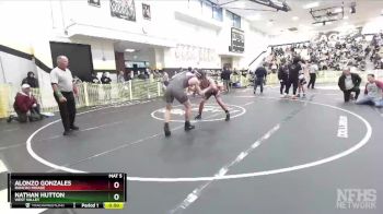 170 lbs Cons. Round 4 - Nathan Hutton, West Valley vs Alonzo Gonzales, Rancho Mirage