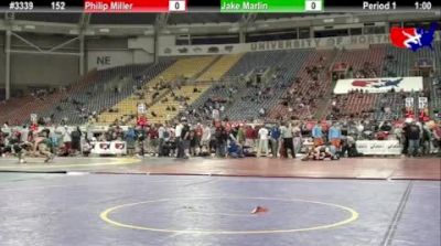 152 lbs cons-round-1 Philip Miller LA vs. Jake Marlin IA