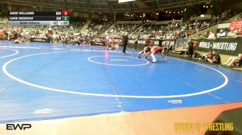 110 lbs Semifinal - Anze Williams, Meridian Maniacs vs Luke DeGroat, Dominate Club Wrestling